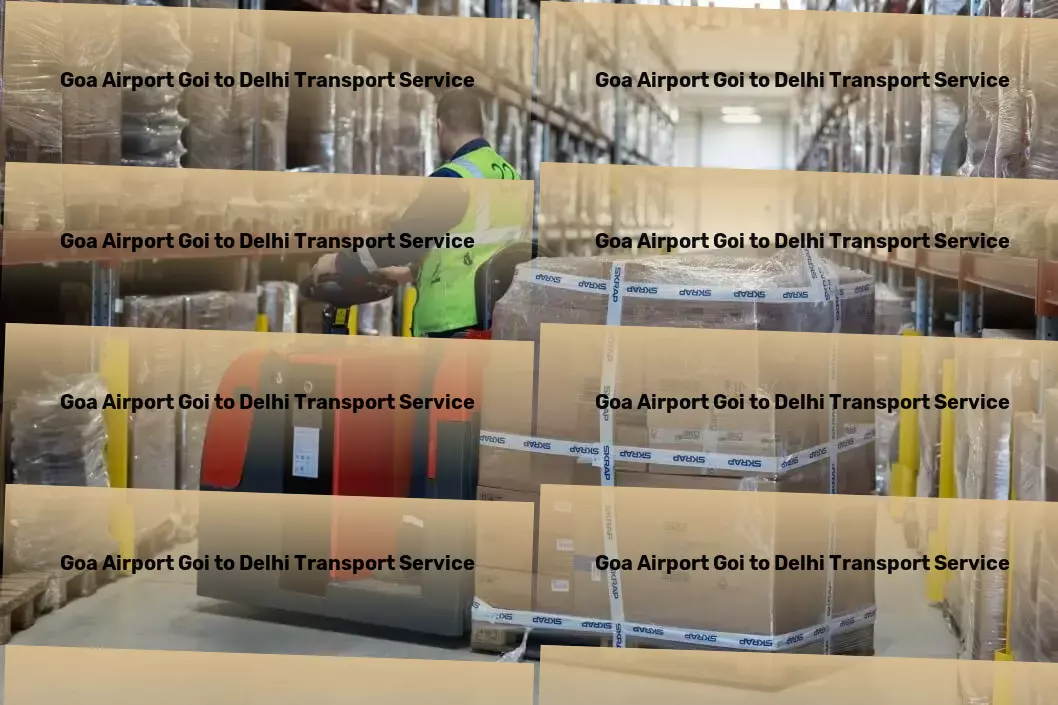 Goa Airport Goi to Delhi Part Load Transport Road freight operations